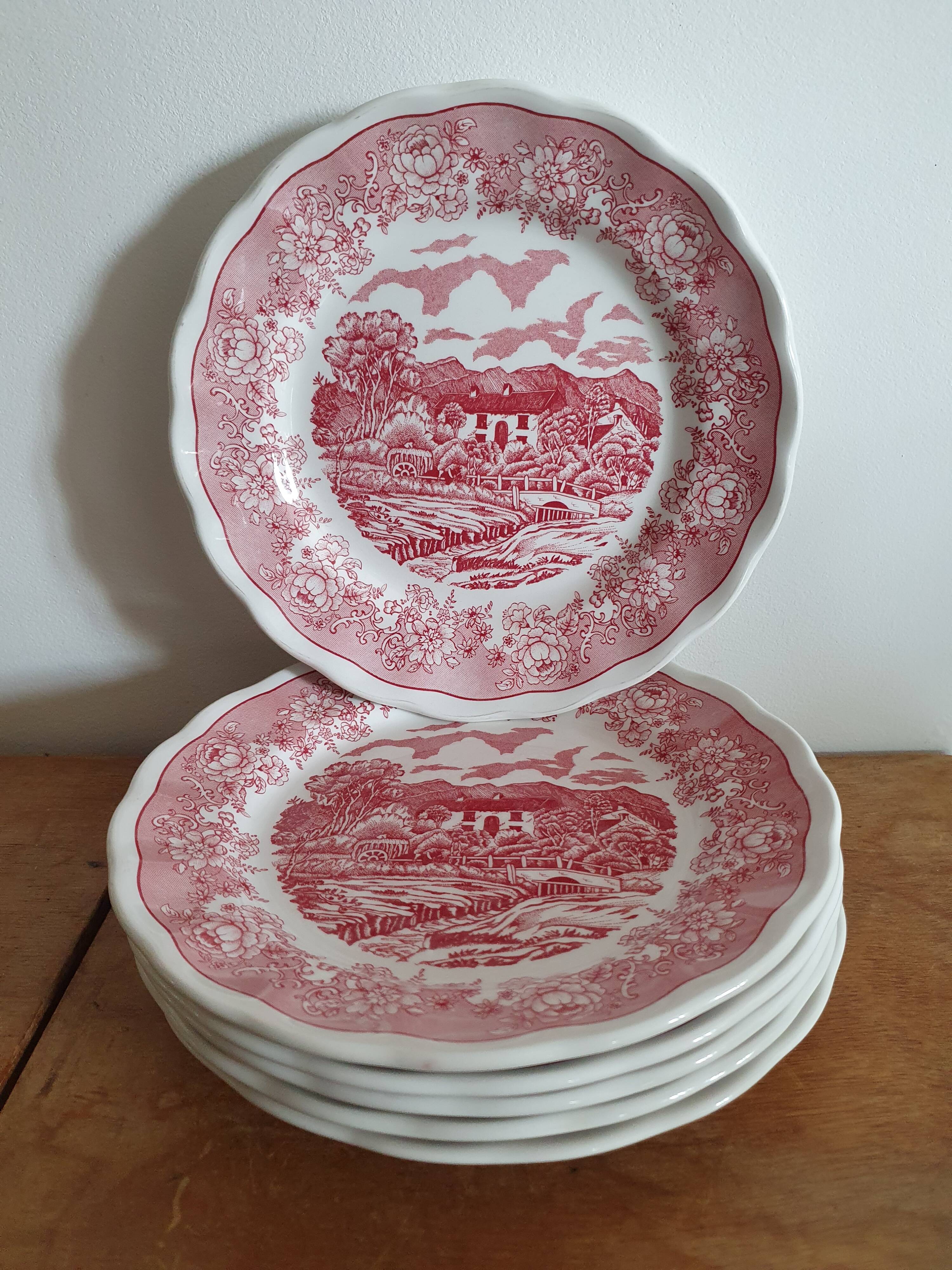 6 Italian plates