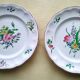 Pair of flat plates in Lunéville earthenware KG Model "Réverbère"
