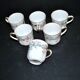 Limoges Haviland set of 6 floral porcelain coffee cups