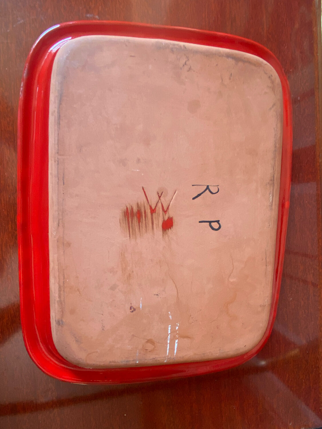 Ceramic "red" robert picault vintage vallauris 50/60