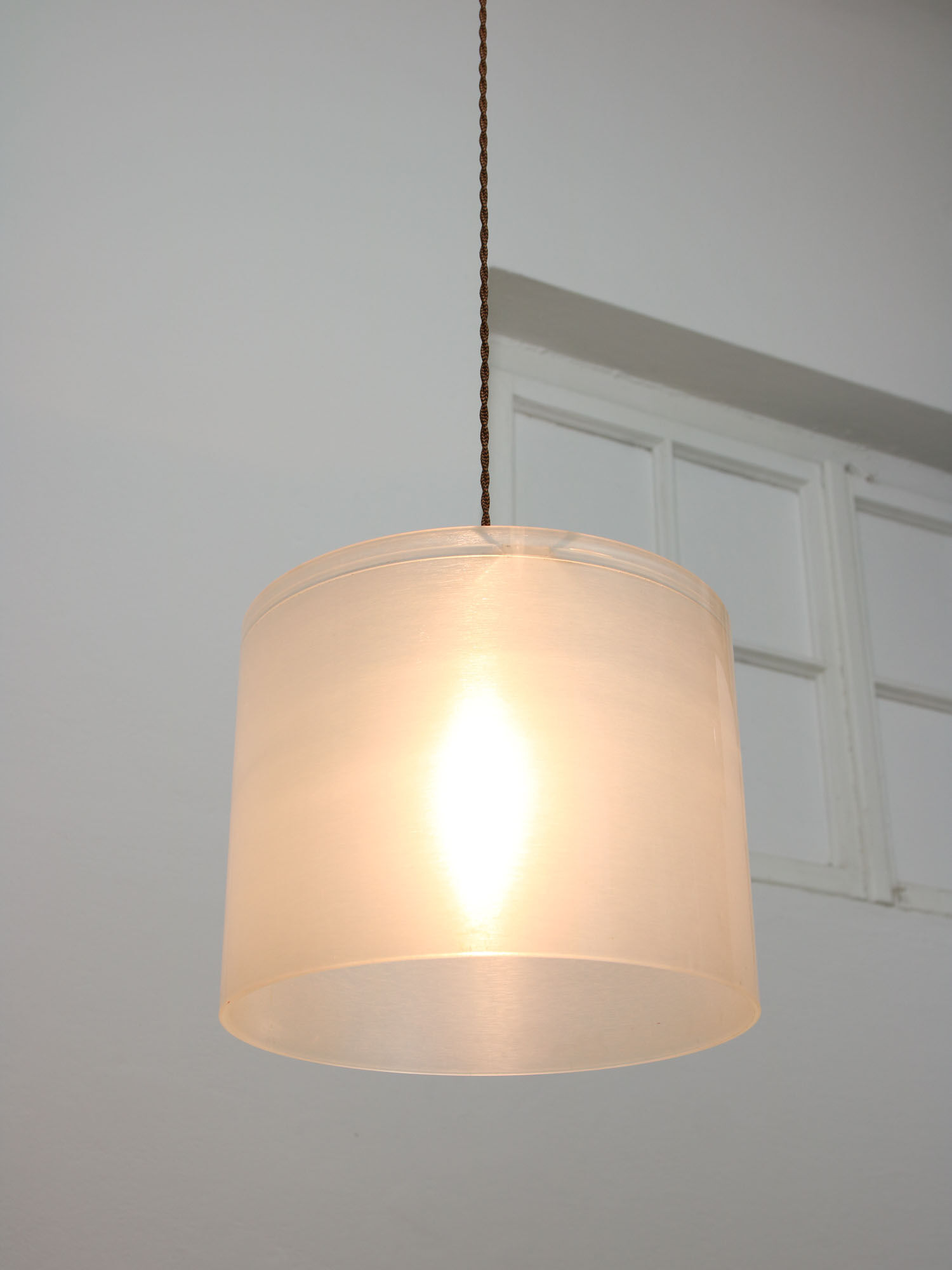 Italian vintage plexiglass pendant lamp, 80s