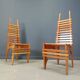 Postmodern 'Calcar' dining chairs by Benoit Lange, 1990s
