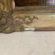 Oil on canvas "Animated landscape" wooden frame and gilded stucco 19th century