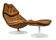 Swivel armchair and footrest FS588 by Geoffrey Harcourt for Artifort