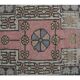 Vintage Turkish Oushak handmade wool runner rug 130x238