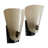 Lucite sconces 1960