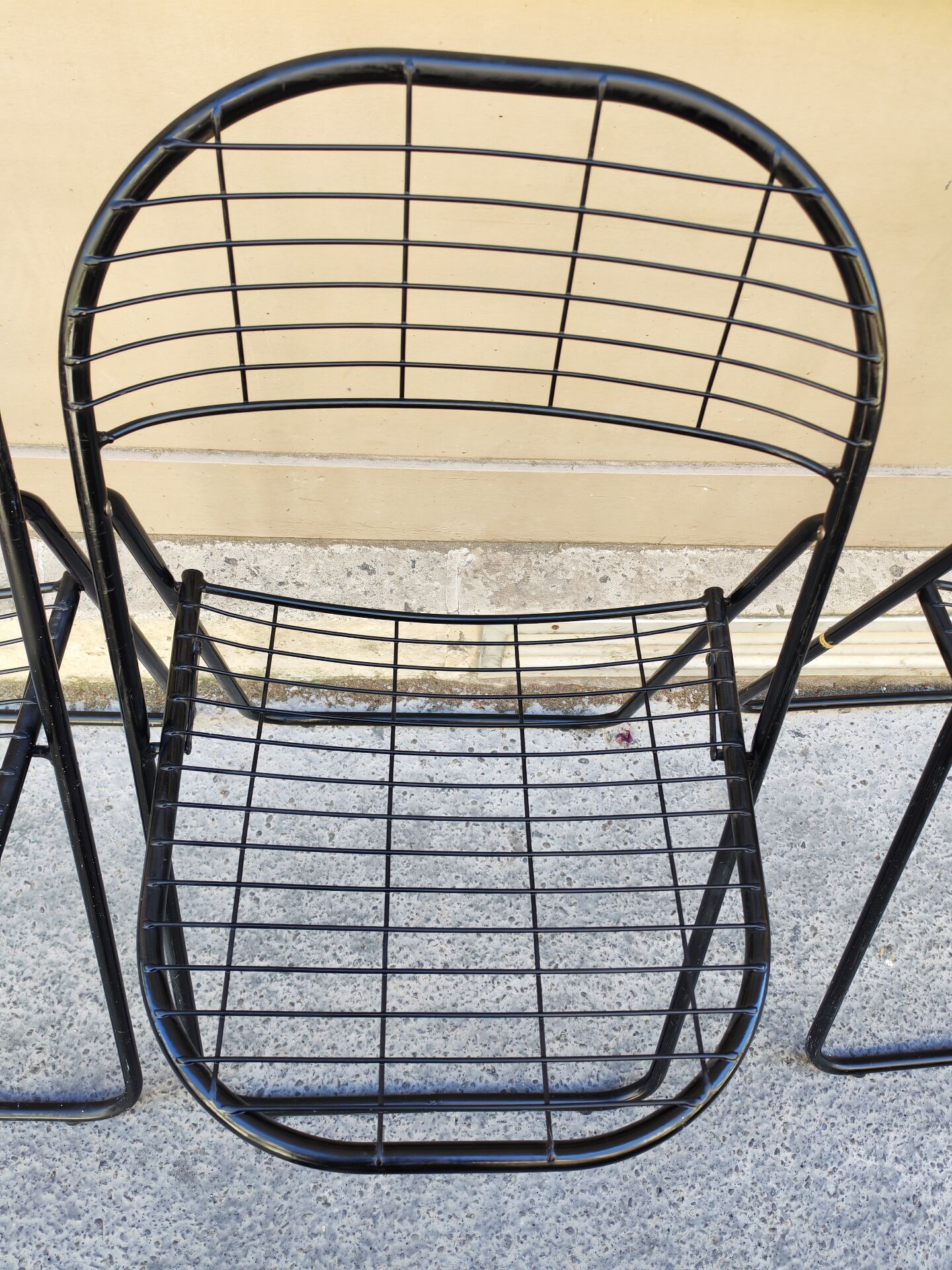 Set of 4 minimalist chairs "Åland" Niels Gammelgaard 1980