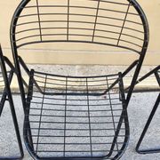 Set of 4 minimalist chairs "Åland" Niels Gammelgaard 1980