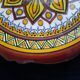 Old henriot quimper plate earthenware rosette decoration