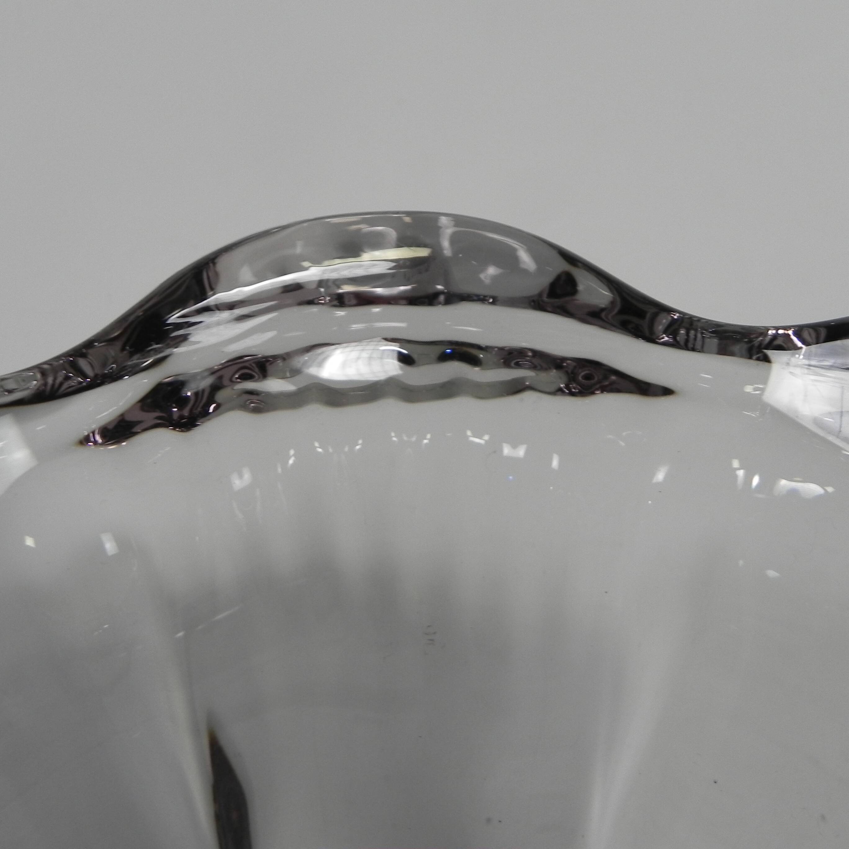 Thick-walled glass vase in Daum style, 1950s