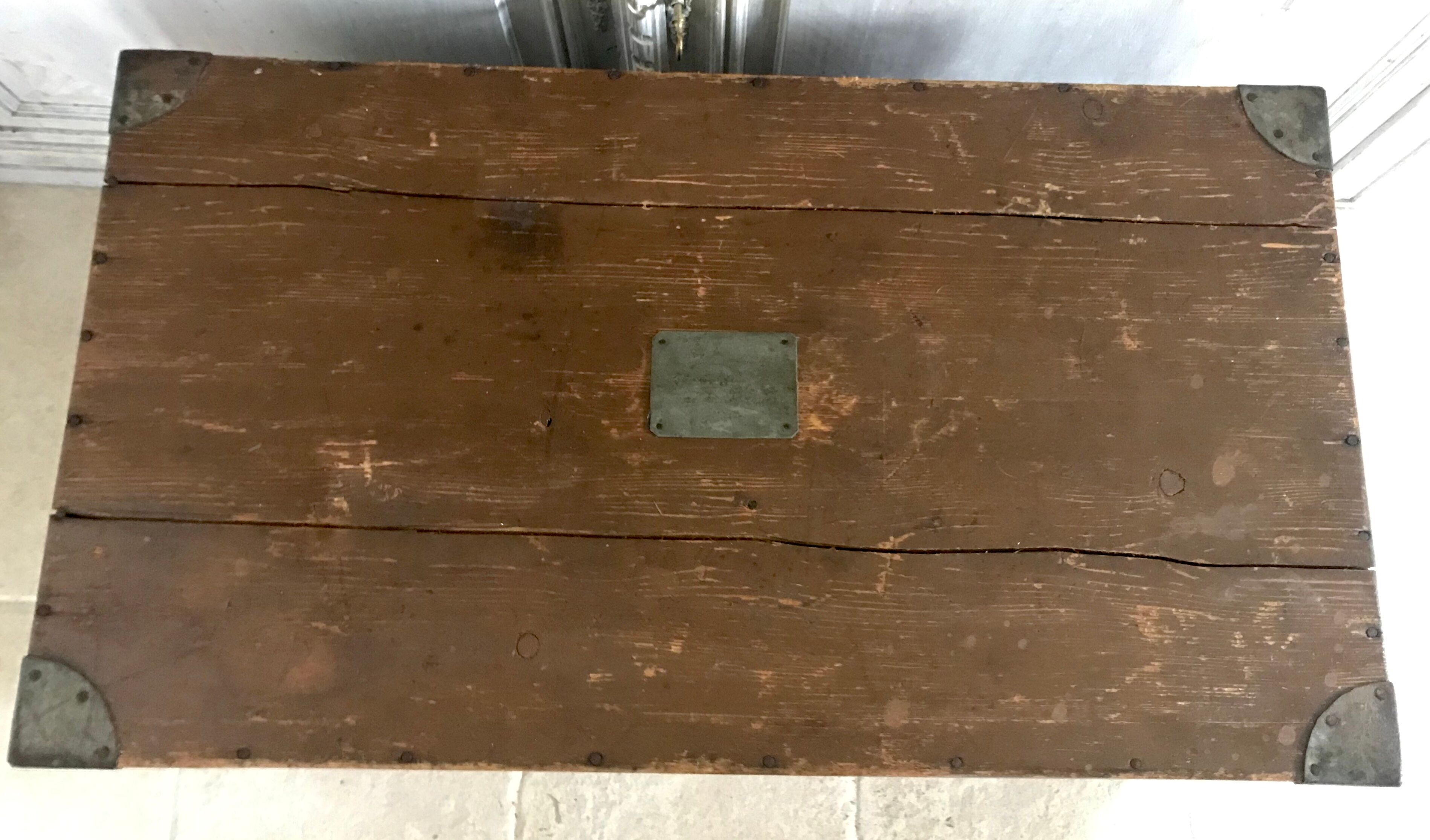 Ancient travel trunk
