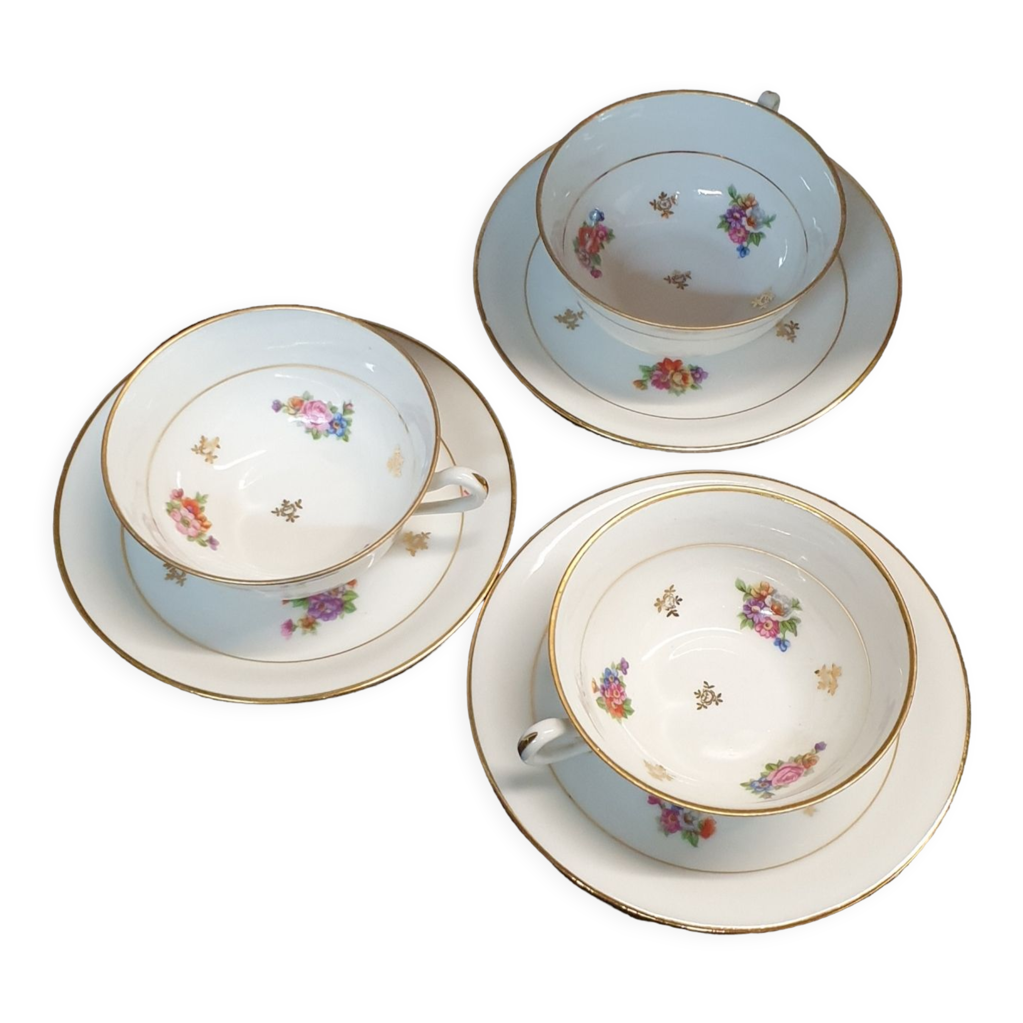 Set of three coffee cups