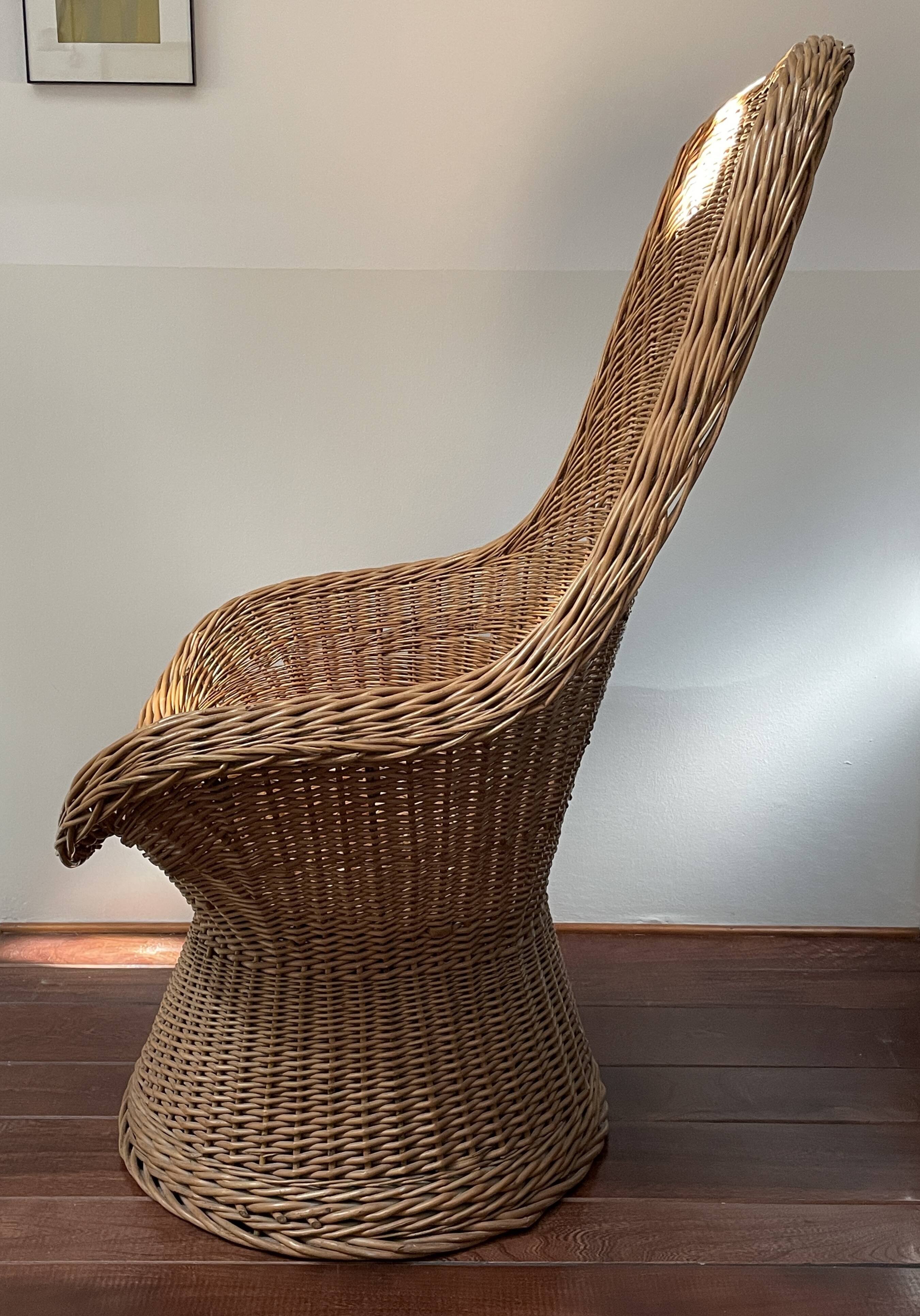 High back armchair from the 1960s and 70s