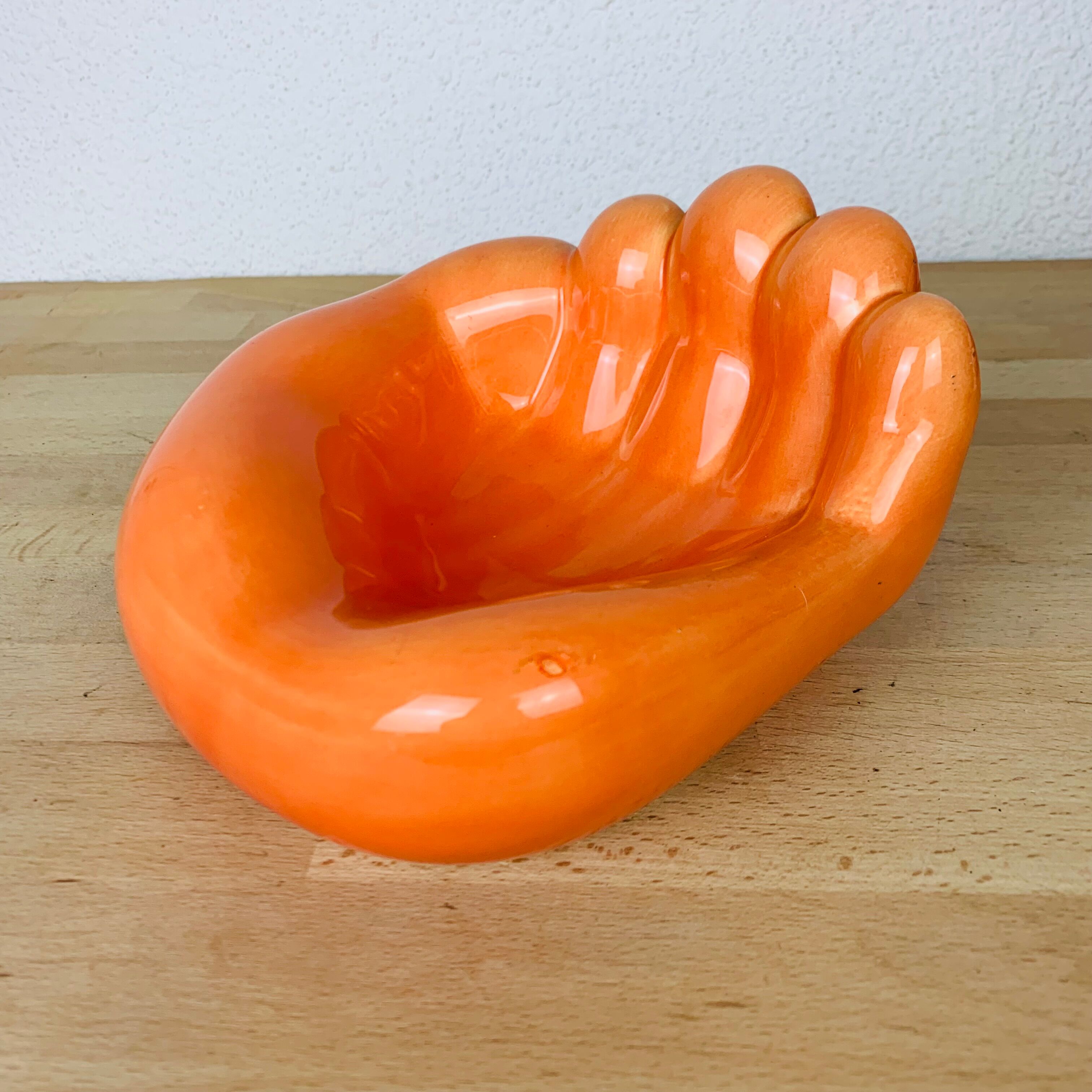 Empty hand pocket ceramic orange XXL