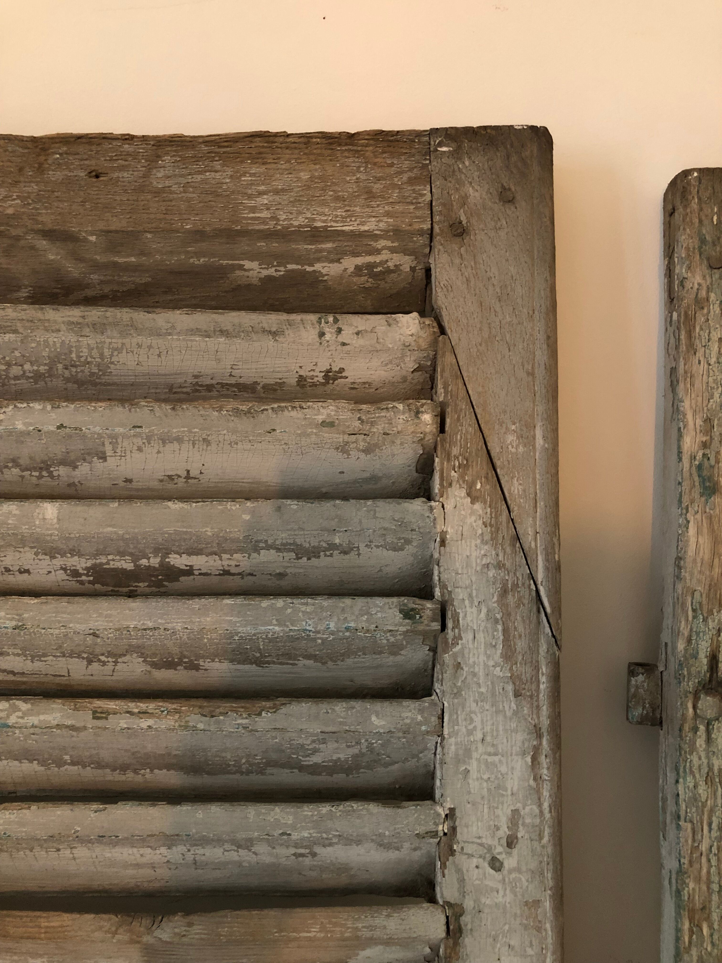 Pair of high louvers