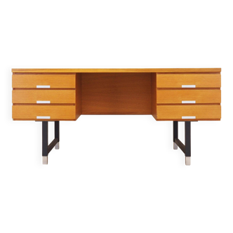 Ash desk, Danish design, 1970s, manufacturer: Eigil Petersens Møbelfabrik