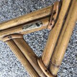 Round rattan coffee table Audoux-Minnet