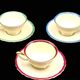 Set of three antique Thomas Bavaria cups – Ivory porcelain