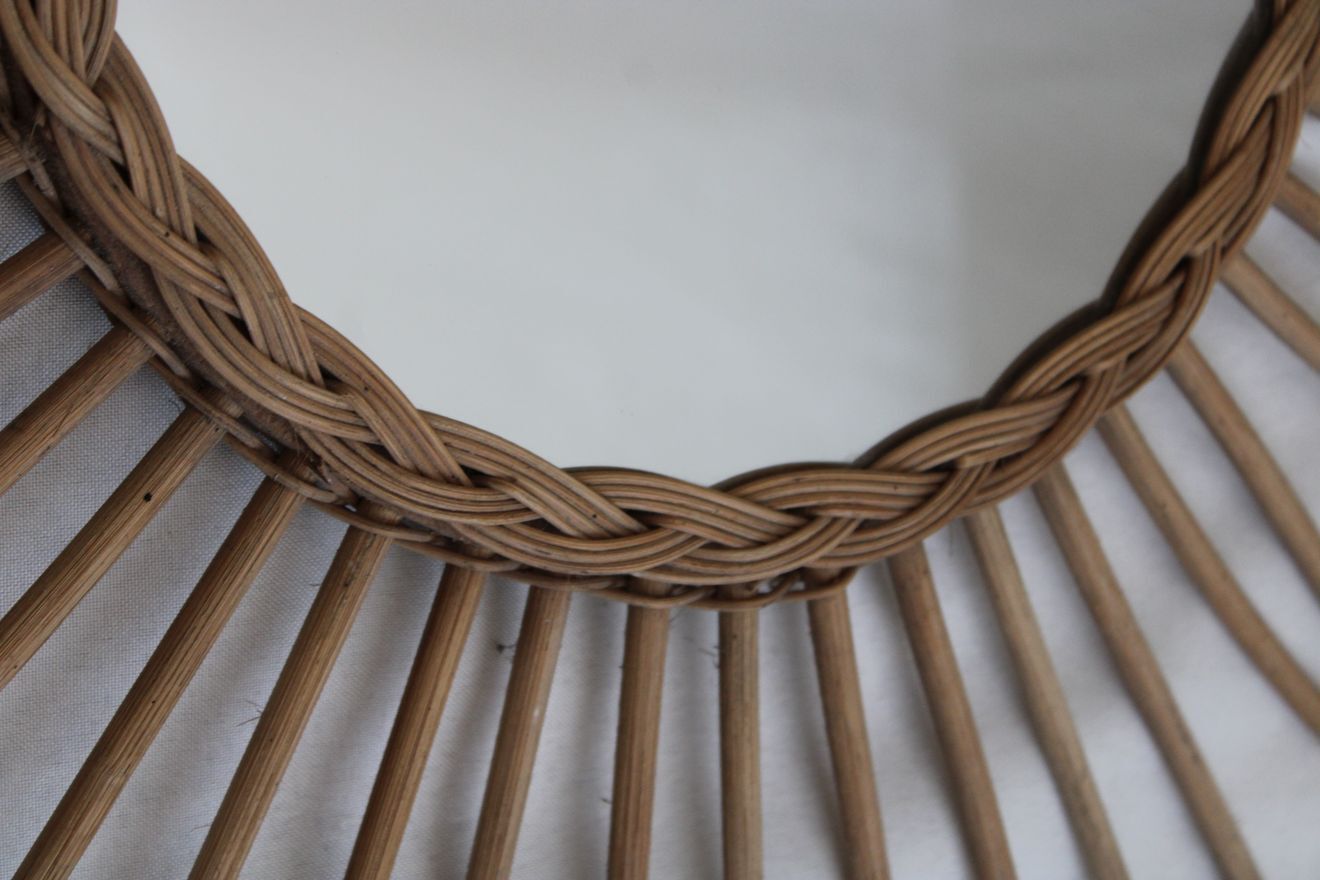 Mirror sun rattan 62cm