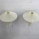 Pair original Le Klint 204 “Mushroom” lamps, designed by Vilhelm Wohlert
