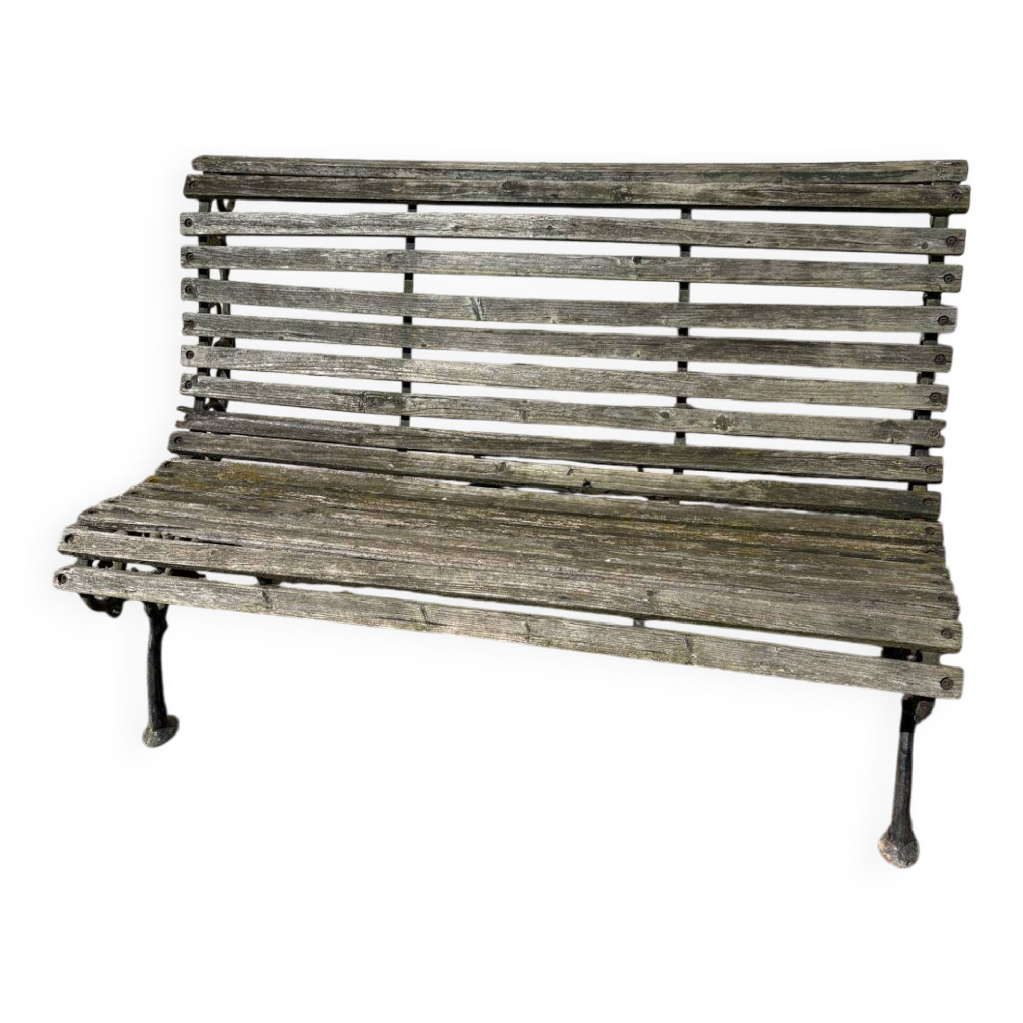 Vintage garden bench for 2 people