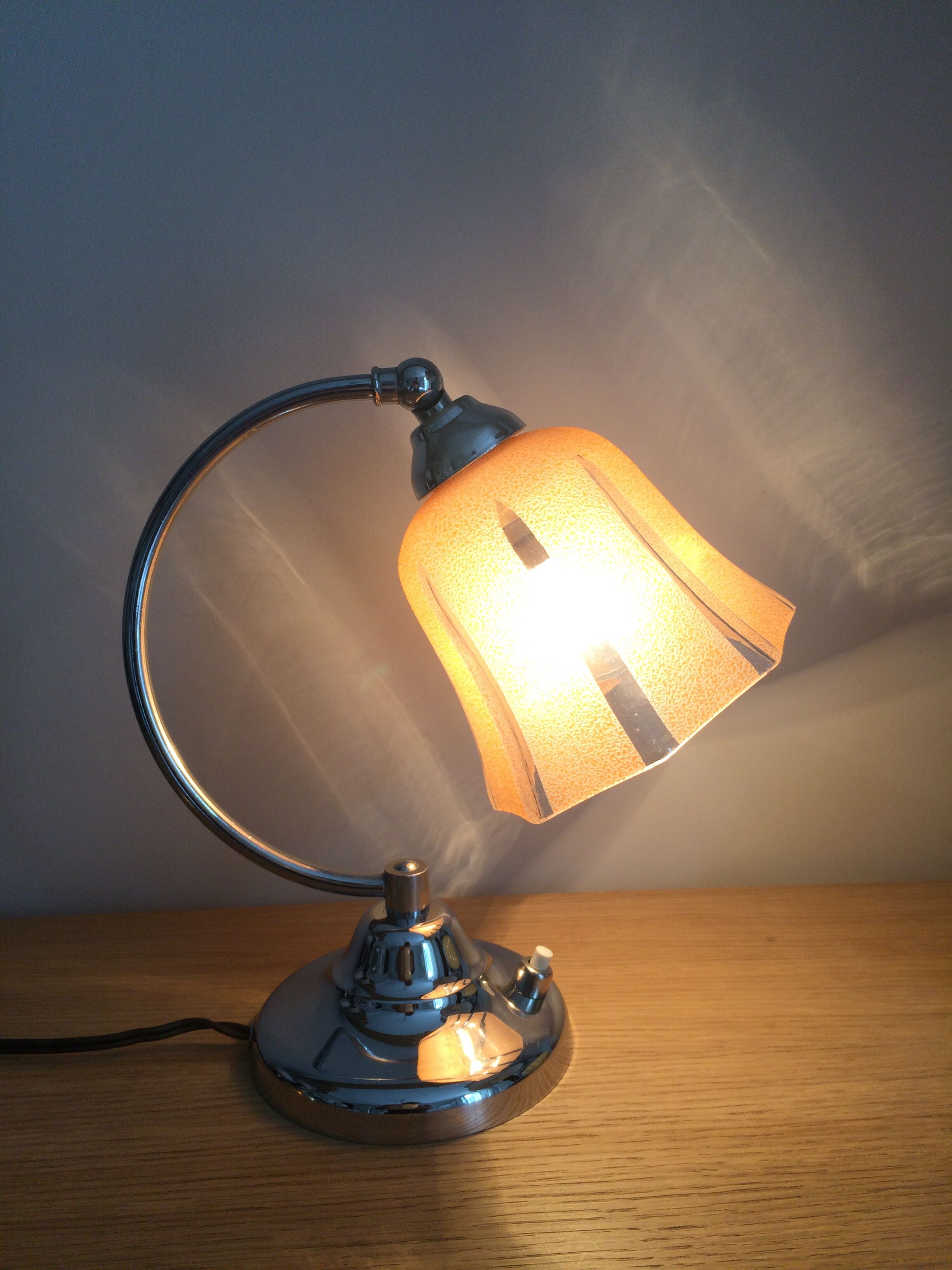 Bedside lamp art deco from the 40s-50s