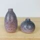 2 ceramic vases signed pink, vintage