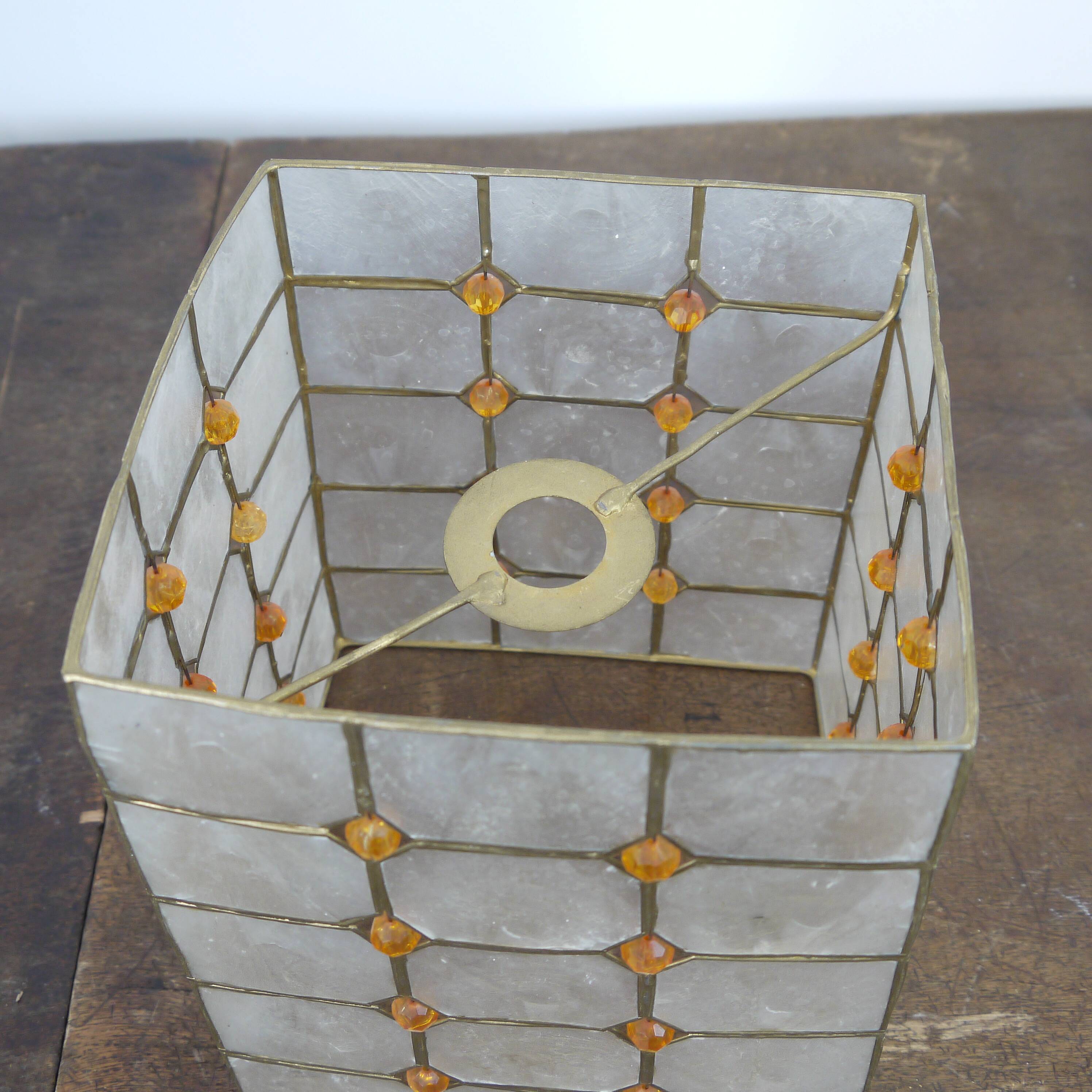 Hanging in square mother-of-pearl