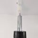 Metal and bubbled glass pendant light, Staff design, 1970s