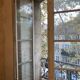 Window with interior shutters