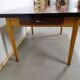Rare Dining Table Farm Wood and formica Extendable for 10 people year 50 60