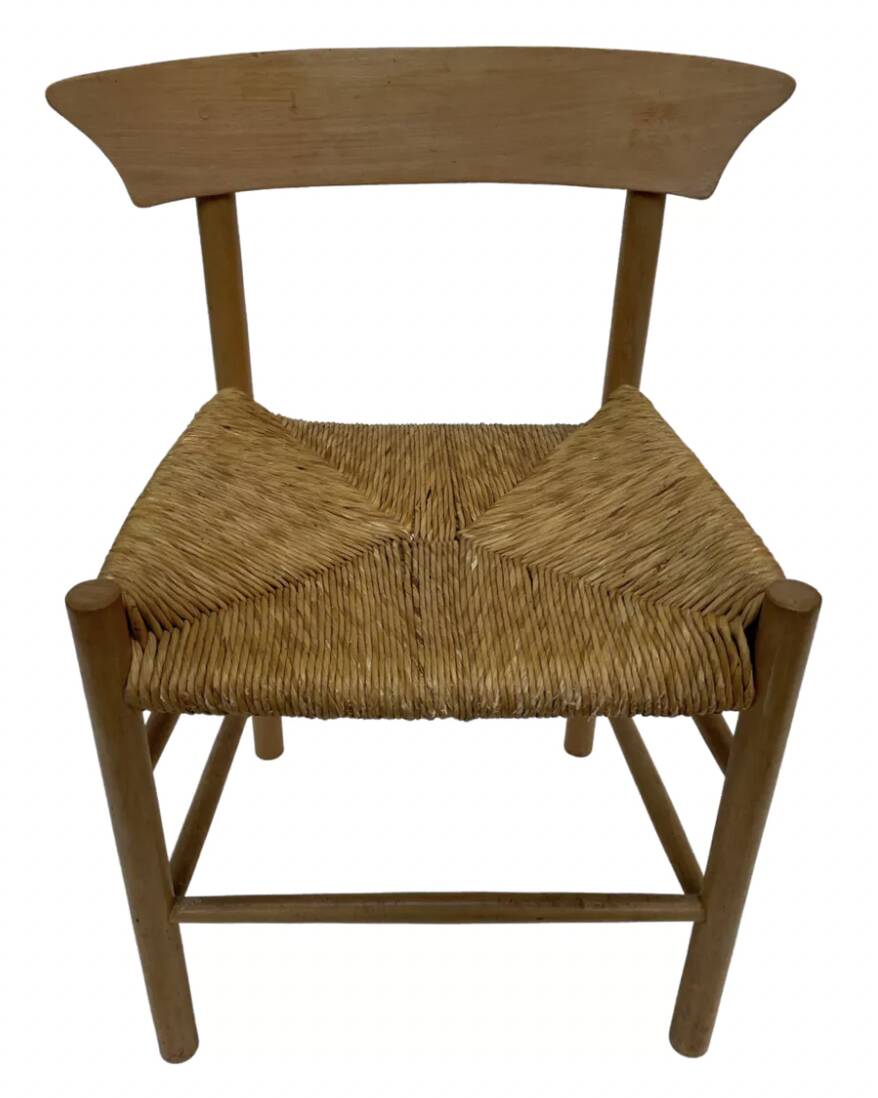 Vintage chair danish design papercord 60s dining chair