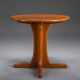 Vintage Scandinavian Danish teak round side table by Axelsen, 2003