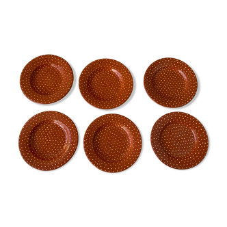 Artisanal polka dot plates Selency x Monoprix Croisé Laroche