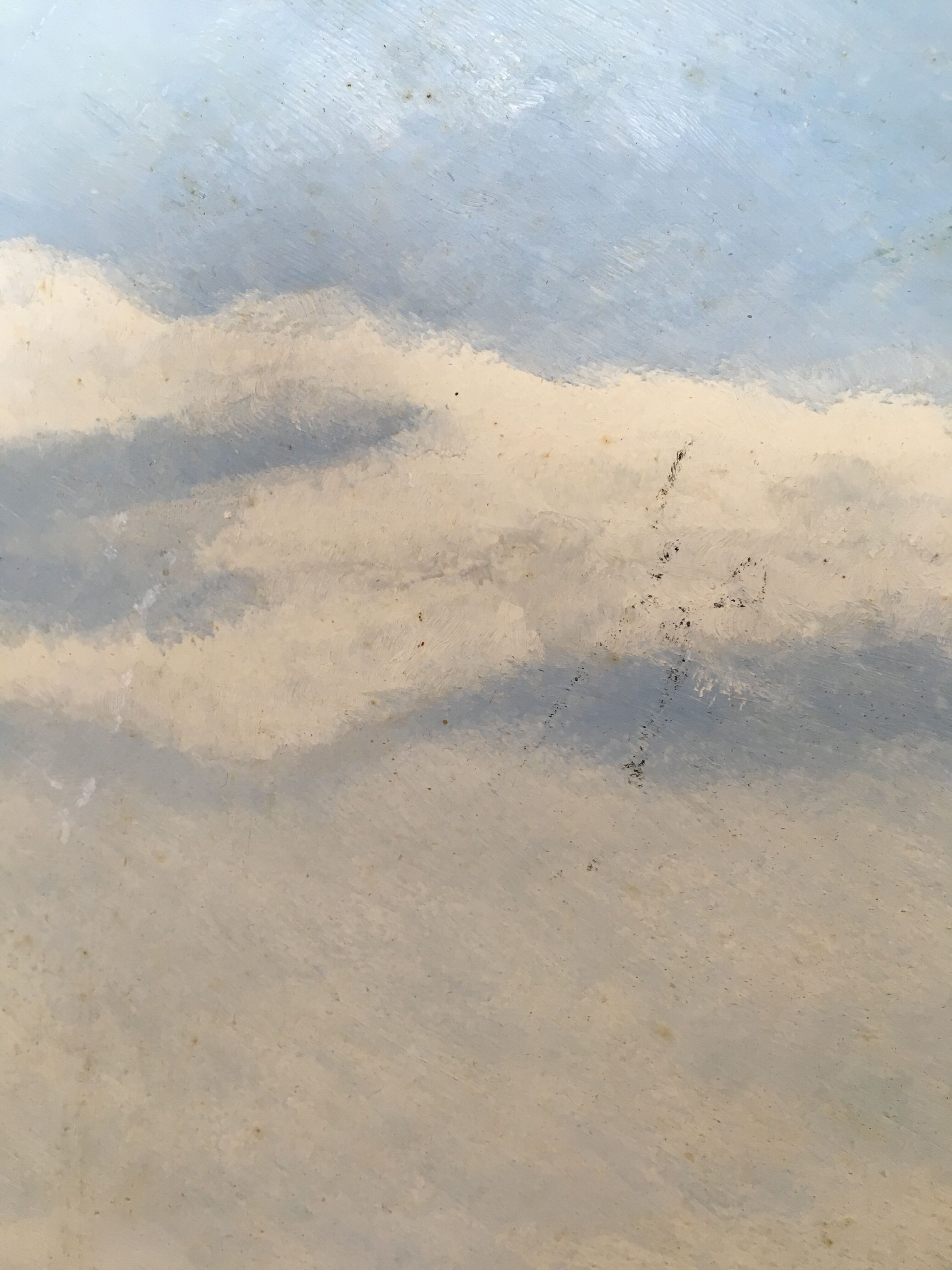 Table seaside landscape Cote d'Azur years 60