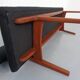 Large teak bench by Aksel Bender Madsen & Ejnar Larsen for Næstved Møbler, Denmark, 1950s.