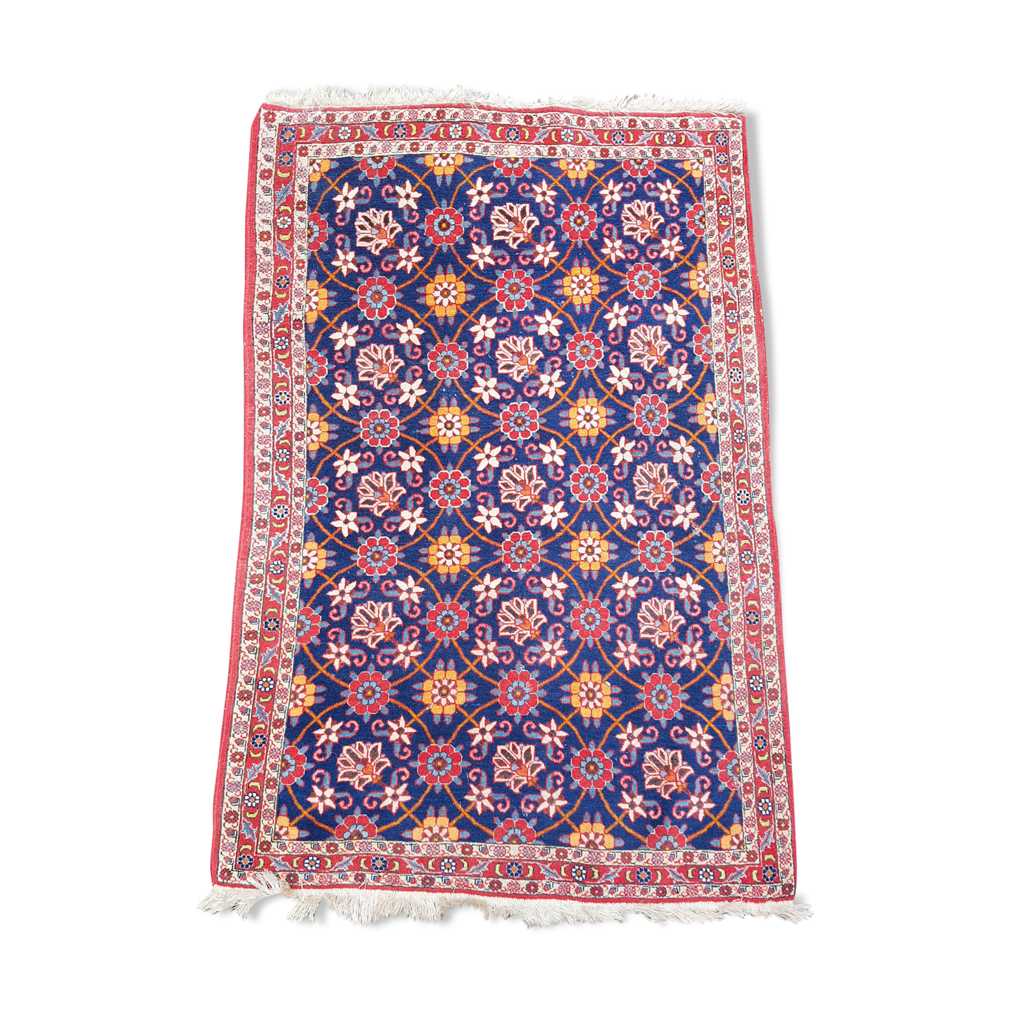Iranian carpet in wool of the 1970s size 102x162cm