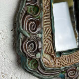 Anonymous ceramic mirror, 20x12 cm