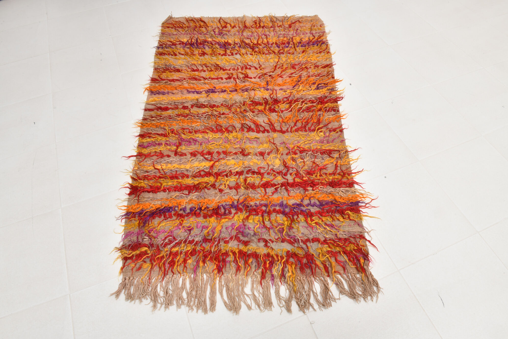 3x6 tulu filikli wool vintage kilim rug,110x175cm