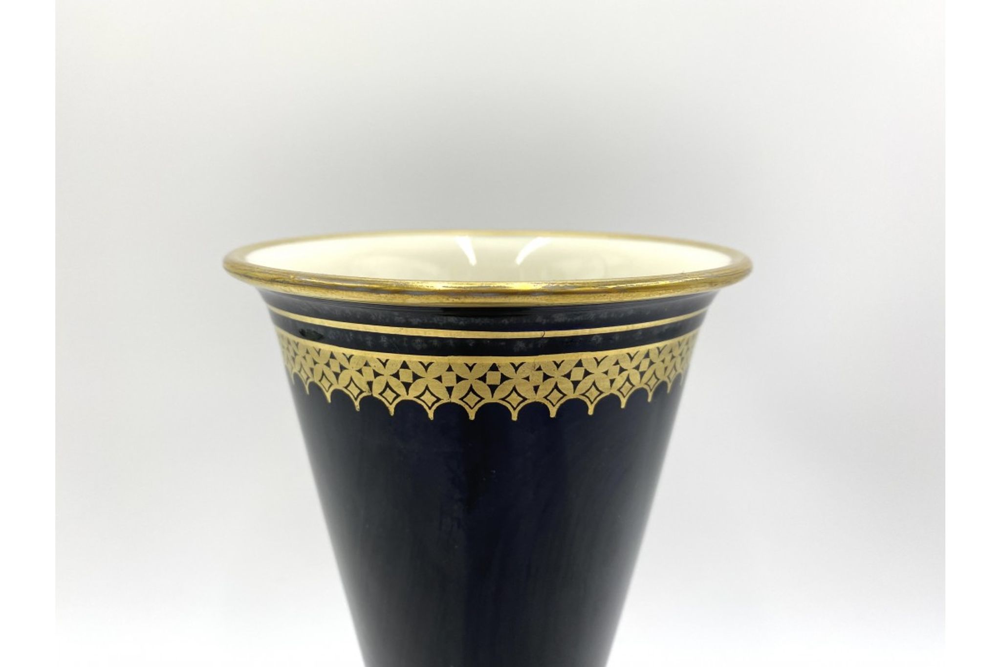 Cobalt Vase, Krister Porzellan, 1930s