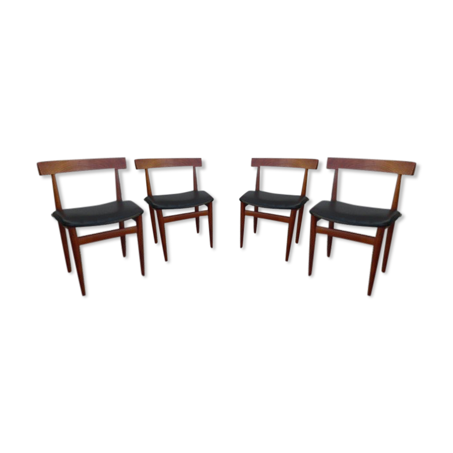 Set of 4 Hans Olsen Scandinavian chairs