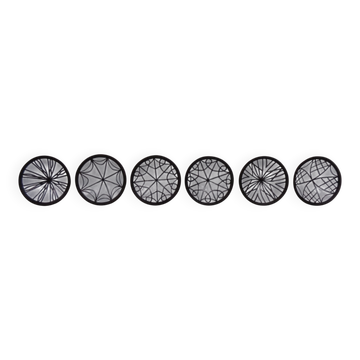 Ceramic bowls by Inge Böttger for BKW Keramik, 1960s, set of 6.