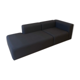 Hay Mags sofa 2.5 seats modules 9301+1061, Steelcut 380 fabric - dark grey