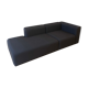 Canapé Mags 2,5 places Hay modules 9301+1061, tissu Steelcut 380 - gris foncé