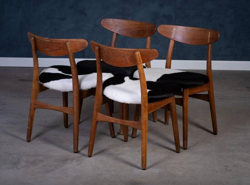Dining Chairs CH30 by Hans J. Wegner for Carl Hansen & Son, 1952, Set of 4