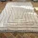 BENI OUARAIN RUG WHITE - MOROCCAN BERBER RUG HANDWOVEN - Thick wool