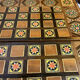 Jeu d’échec et de backgammon, coffret en marqueterie