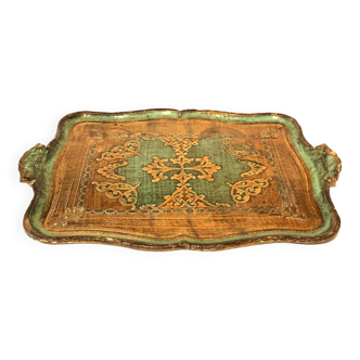 Green Florentine Tray