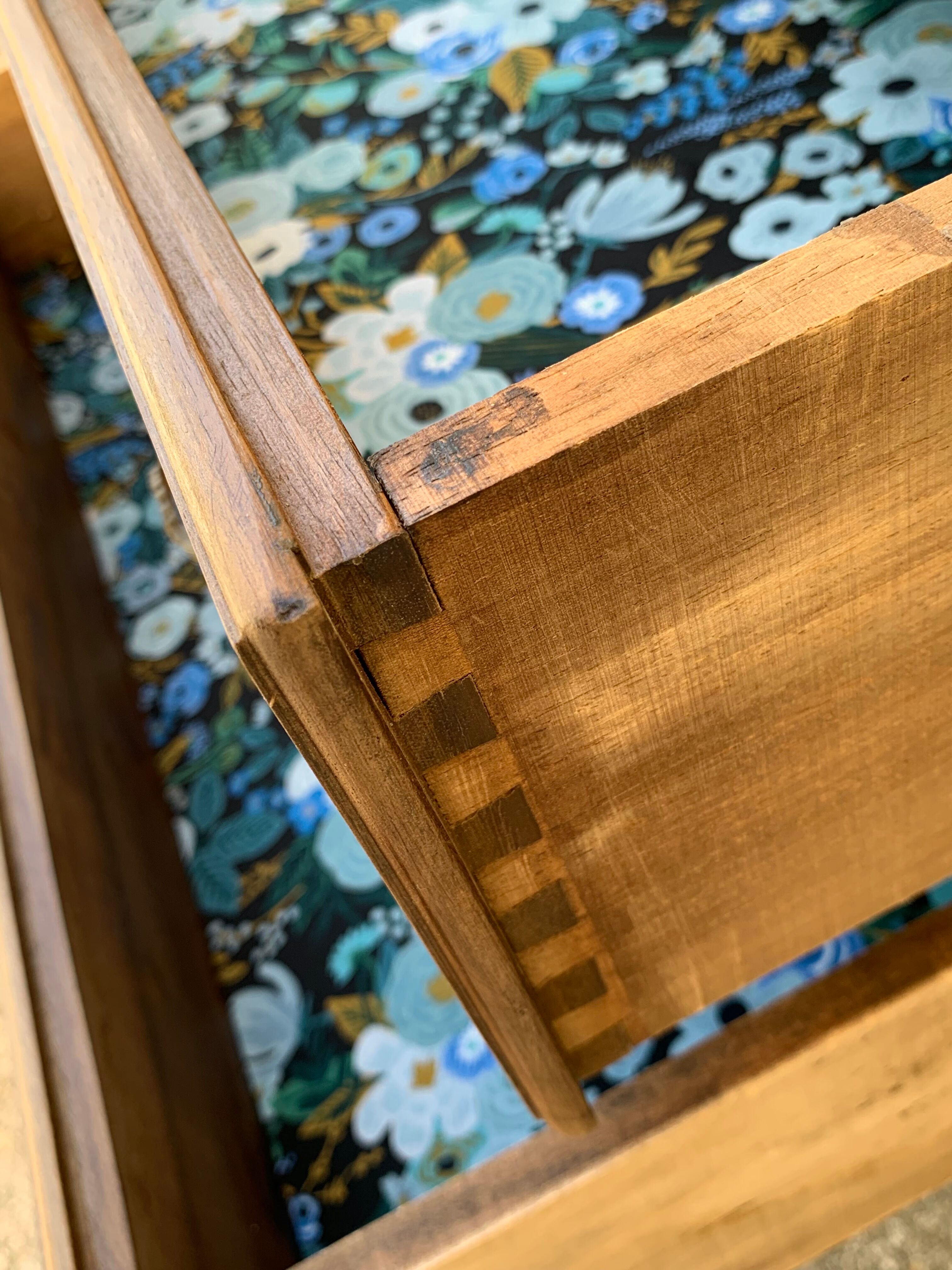 Solid raw walnut jump cabinet