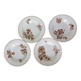 4 assiettes creuses vintage de Sarreguemines modèle Danois 210429